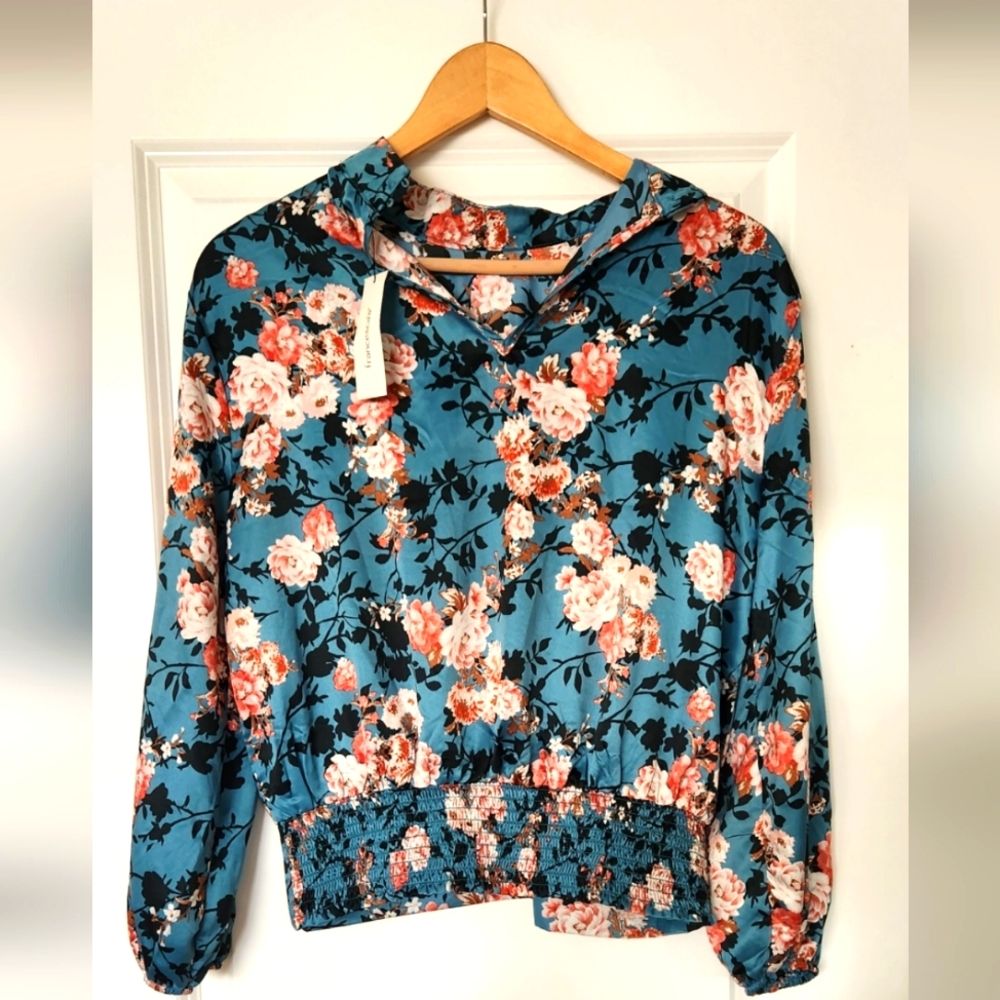 Satin Floral top